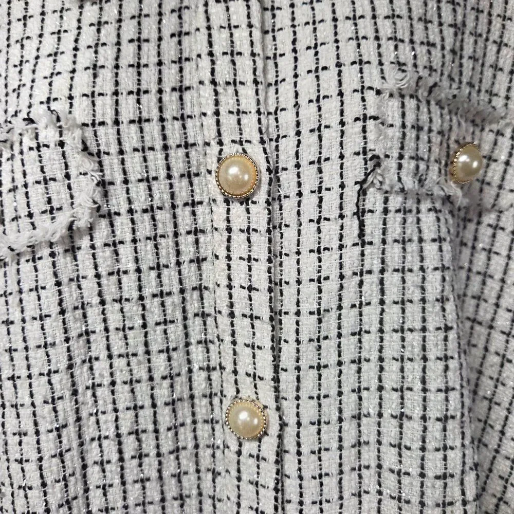 Andree by Unit Button Down Shirt‎ | Women’s Medium | Black & White Collared